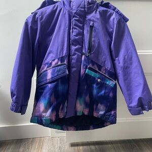 George Purple Hooded Kids Jacket